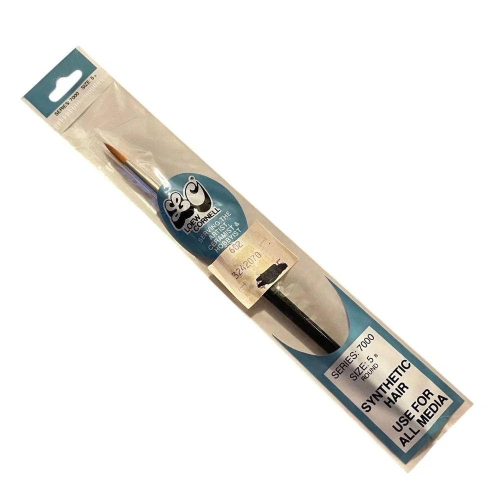 Vintage Loew-Cornell Artist Paint Brush Miniature Series 7000‎ Size 5 B Round